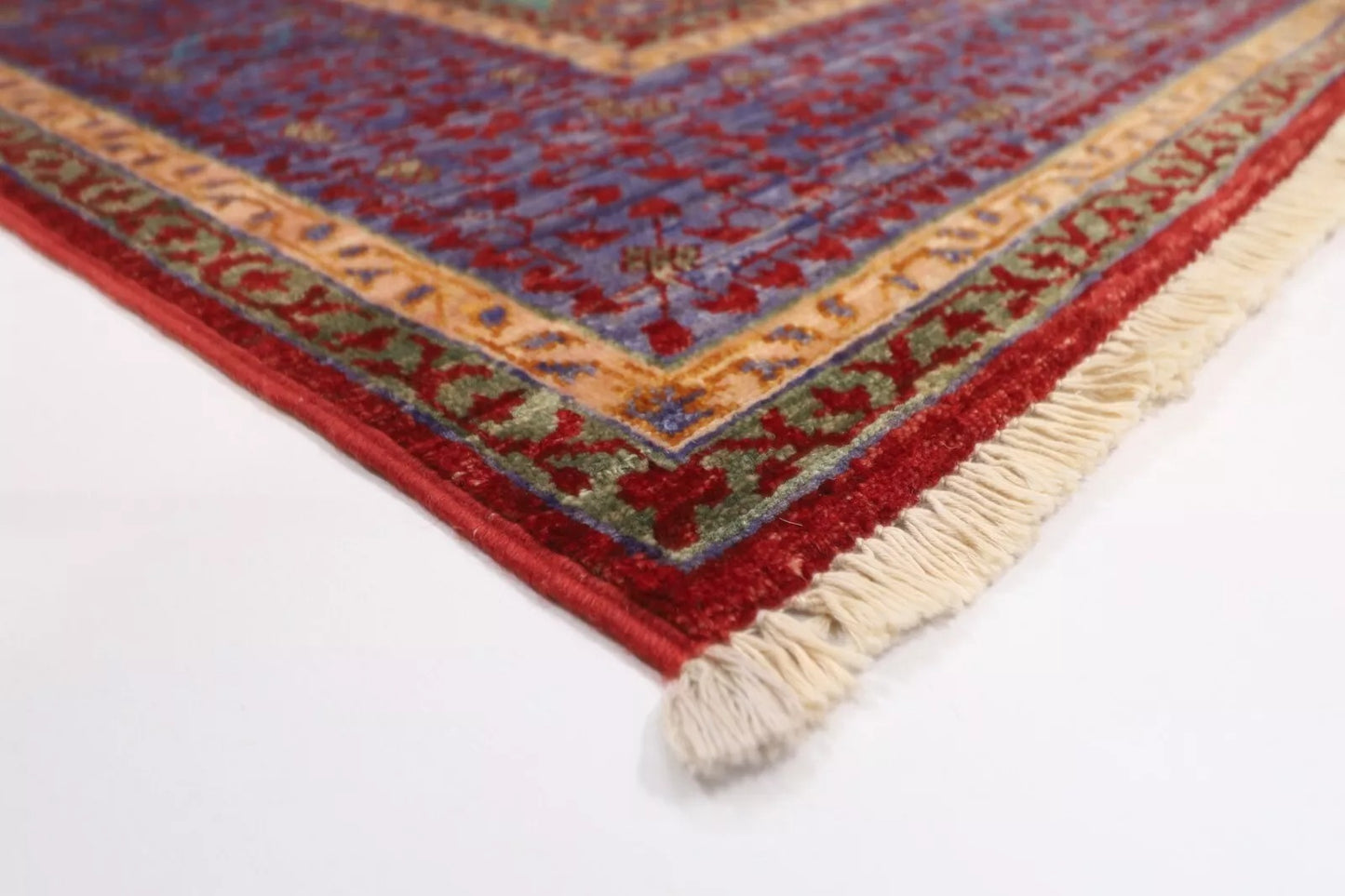 134 x 172 cm | Mamluk Afghan Tribal Hand Knotted Veg Dye Wool carpet