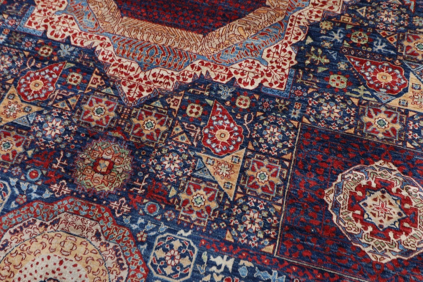 366 x 453 cm | Mamluk Afghan Tribal Hand Knotted Carpet