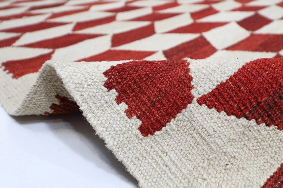 252 x 295 cm | Flat Weaved Afghan Tribal Hand Knotted Kilim