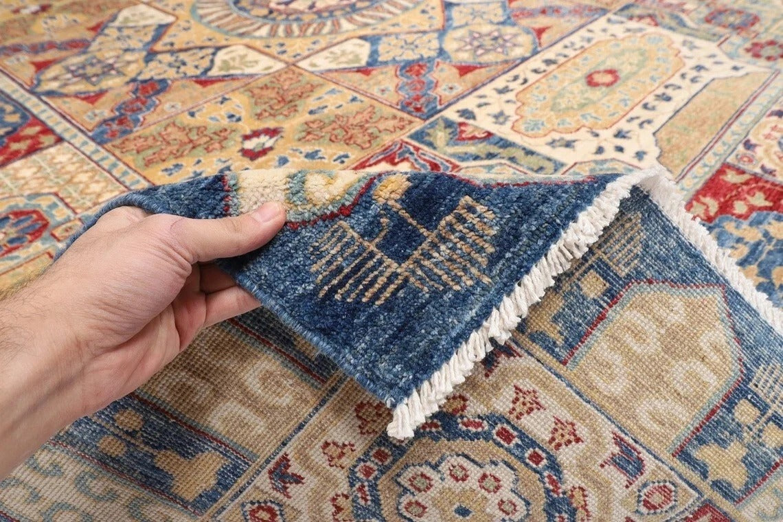 248 x 294 cm | Mamluk Afghan Tribal Hand Knotted Carpet