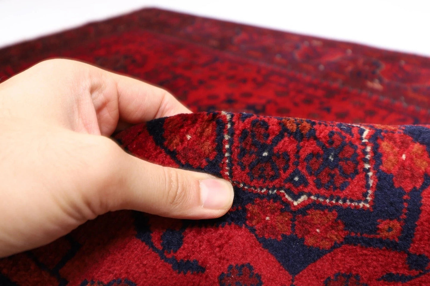 128 x 200 cm | Belgic Afghan Tribal Hand Knotted Veg Dye Wool carpet