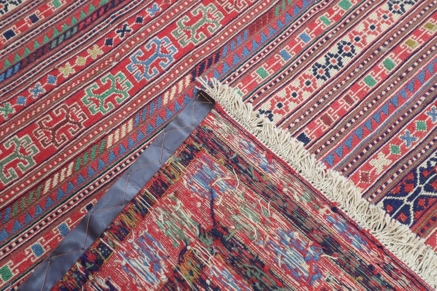 193 x 283 cm | Sumak Kilim Flat Weaved Afghan Tribal Hand Knotted Wool Kilim