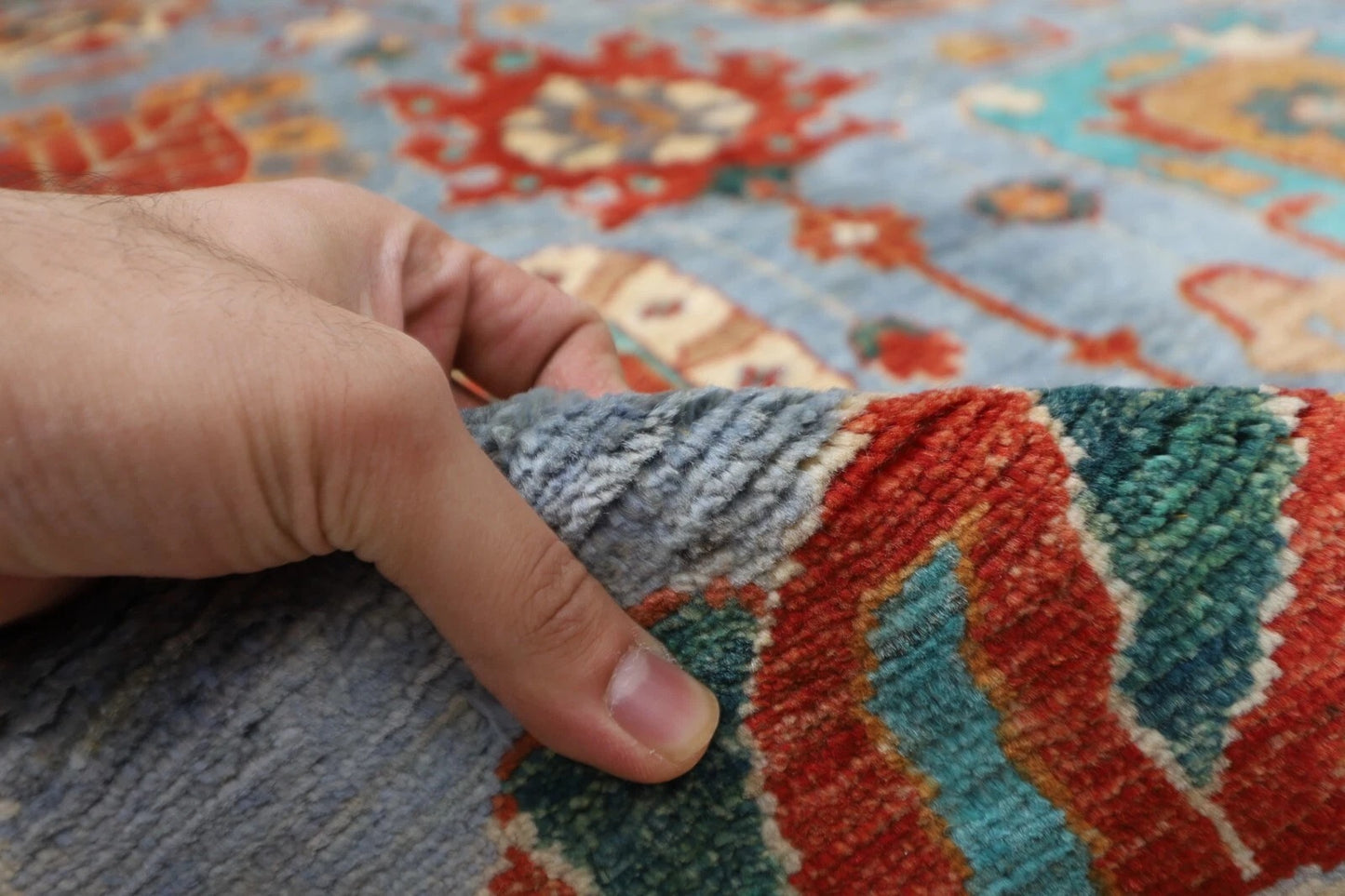 183 x 269 cm | Bidjar Gray Afghan Tribal Hand Knotted Veg Dye Wool carpet