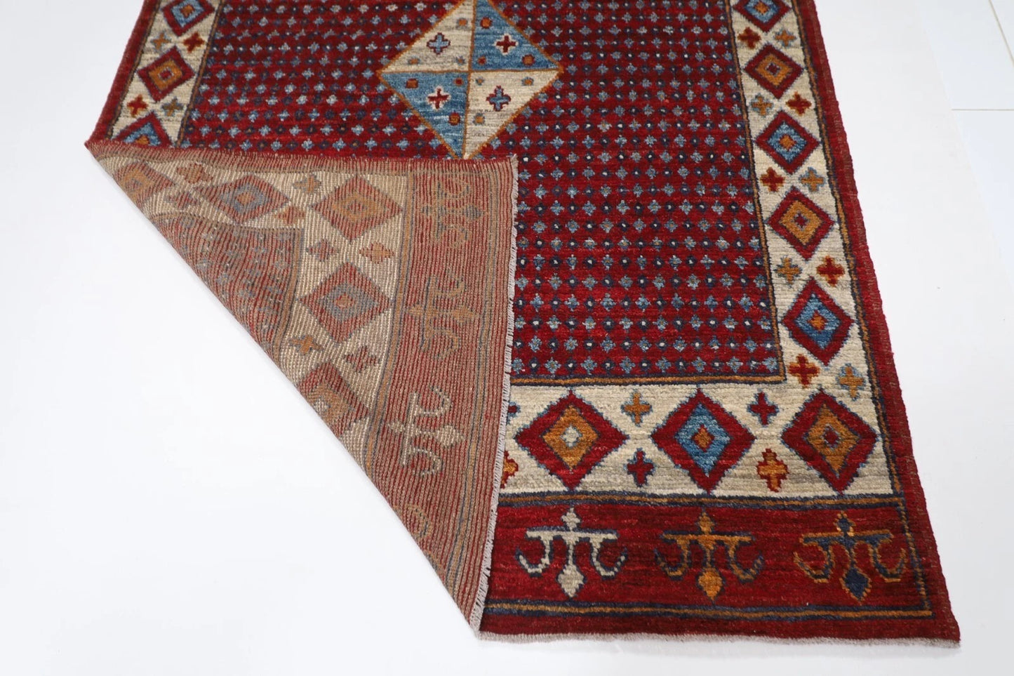 167 x 238 cm | Oushak Afghan Tribal Hand Knotted Veg Dye Wool Carpet