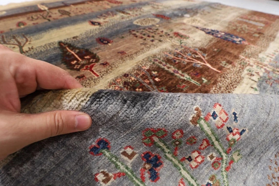 242 x 300 cm | Landscape Afghan Tribal Hand Knotted Carpet