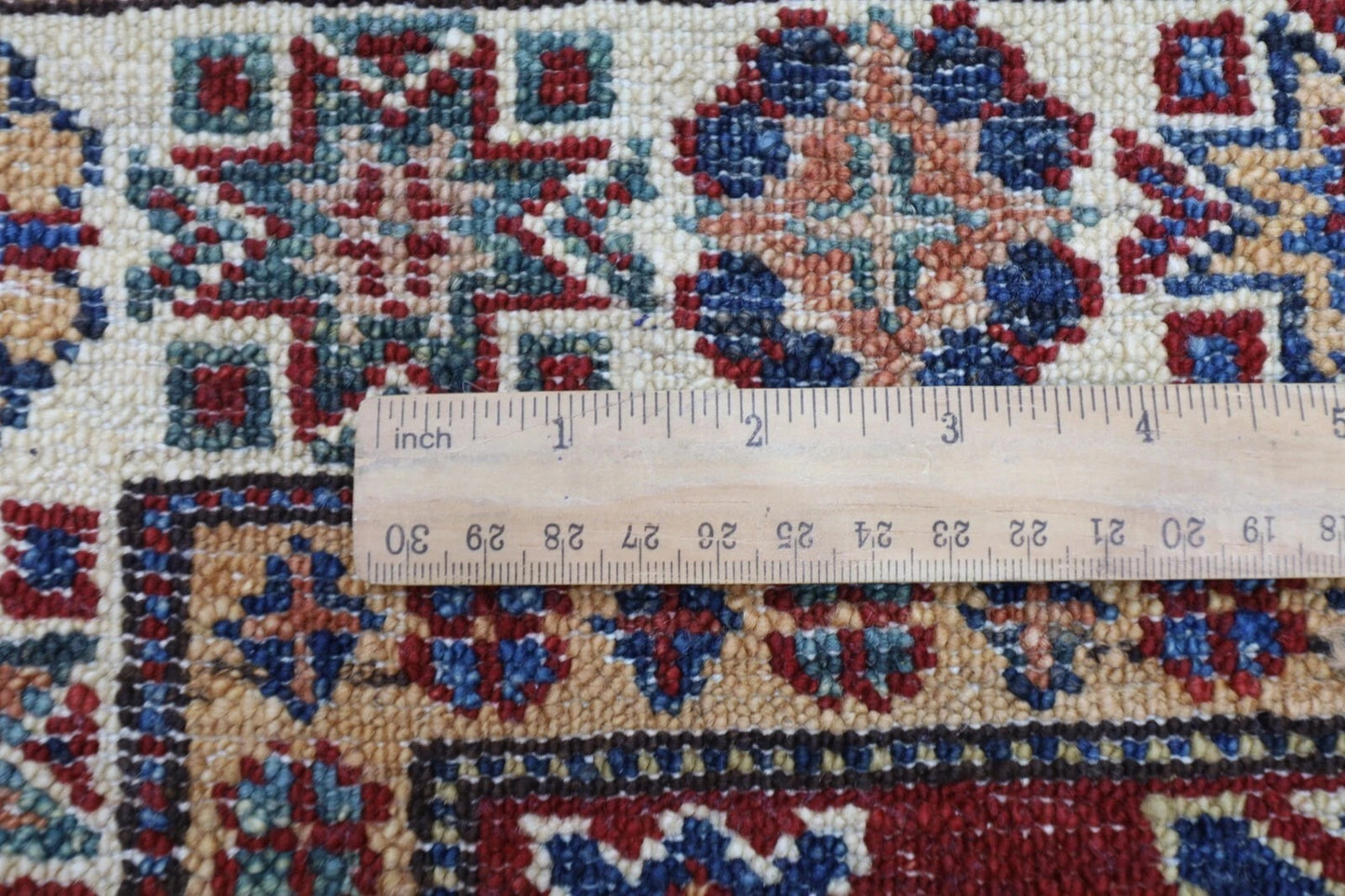 77 x 263 cm | Kazak Afghan Tribal Hand Knotted Wool Runner