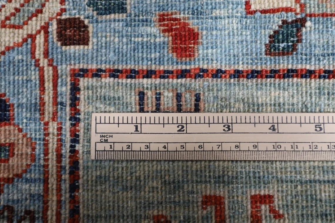 183 x 263 cm | Gabbeh Animal Blue Afghan Tribal Hand Knotted Veg Dye Wool Carpet
