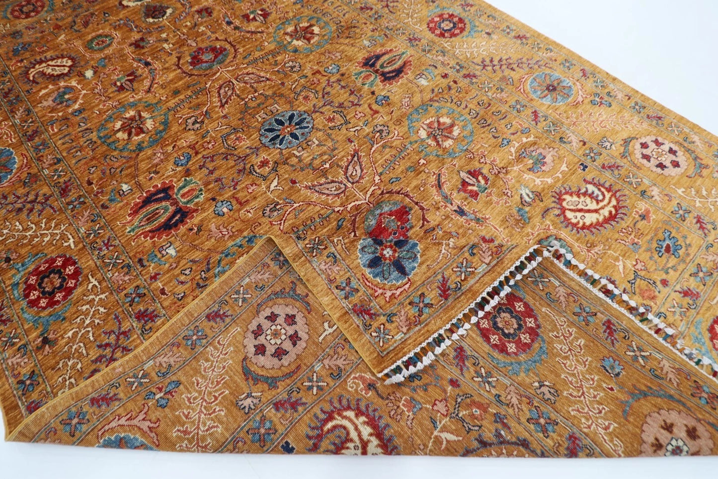 204 x 306 cm | Suzani Afghan Tribal Hand Knotted Carpet