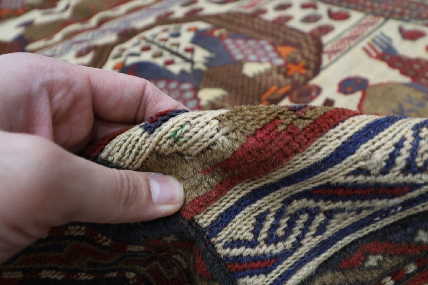 188 x 280 cm | Barjesta Flat Weaved Afghan Tribal Hand Knotted Wool Carpet kilim