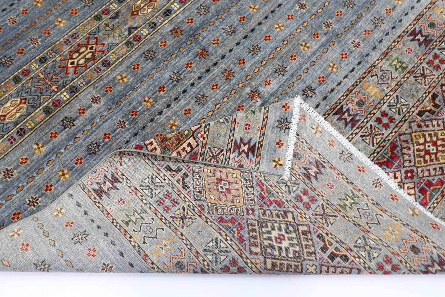 207 x 286 cm | Khorjun Afghan Tribal Hand Knotted Carpet