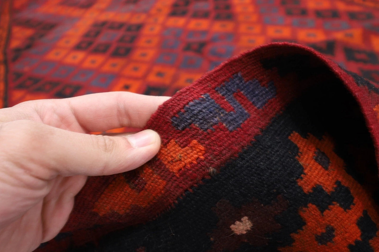 172 x 337 cm | Flat Weaved Afghan Tribal Hand Knotted Kilim