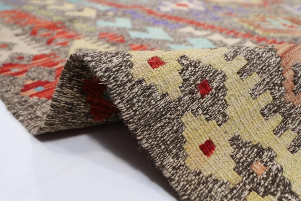 267 x 350 cm | Flat Weaved Afghan Tribal Hand Knotted Kilim