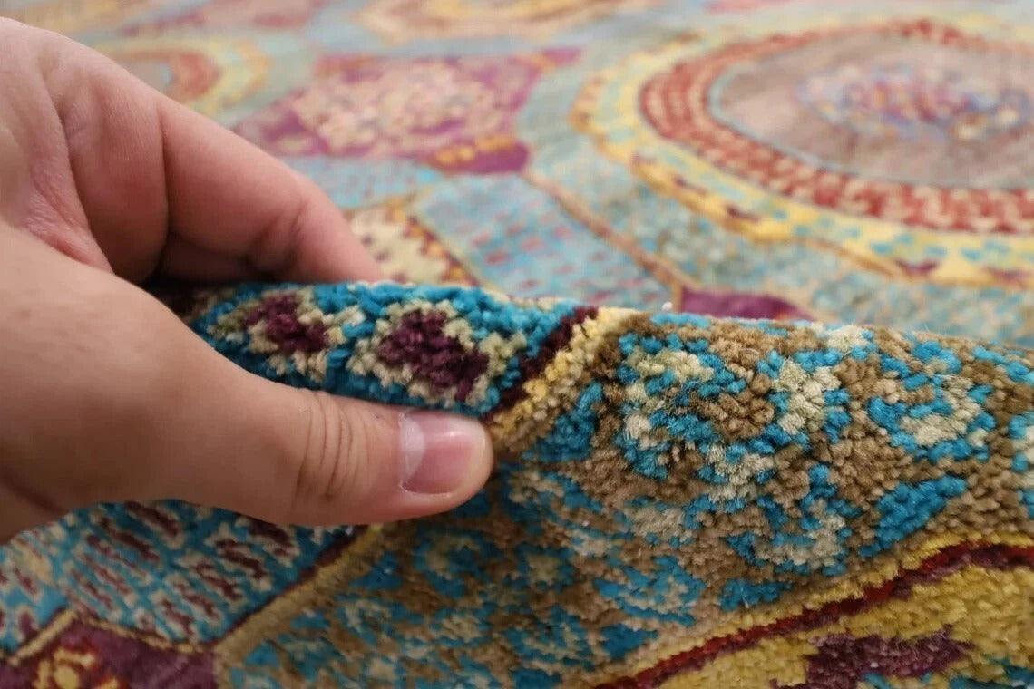 408 x 610 cm | beautiful purple Large Size Area Rug Afghan Hand Knotted carpet