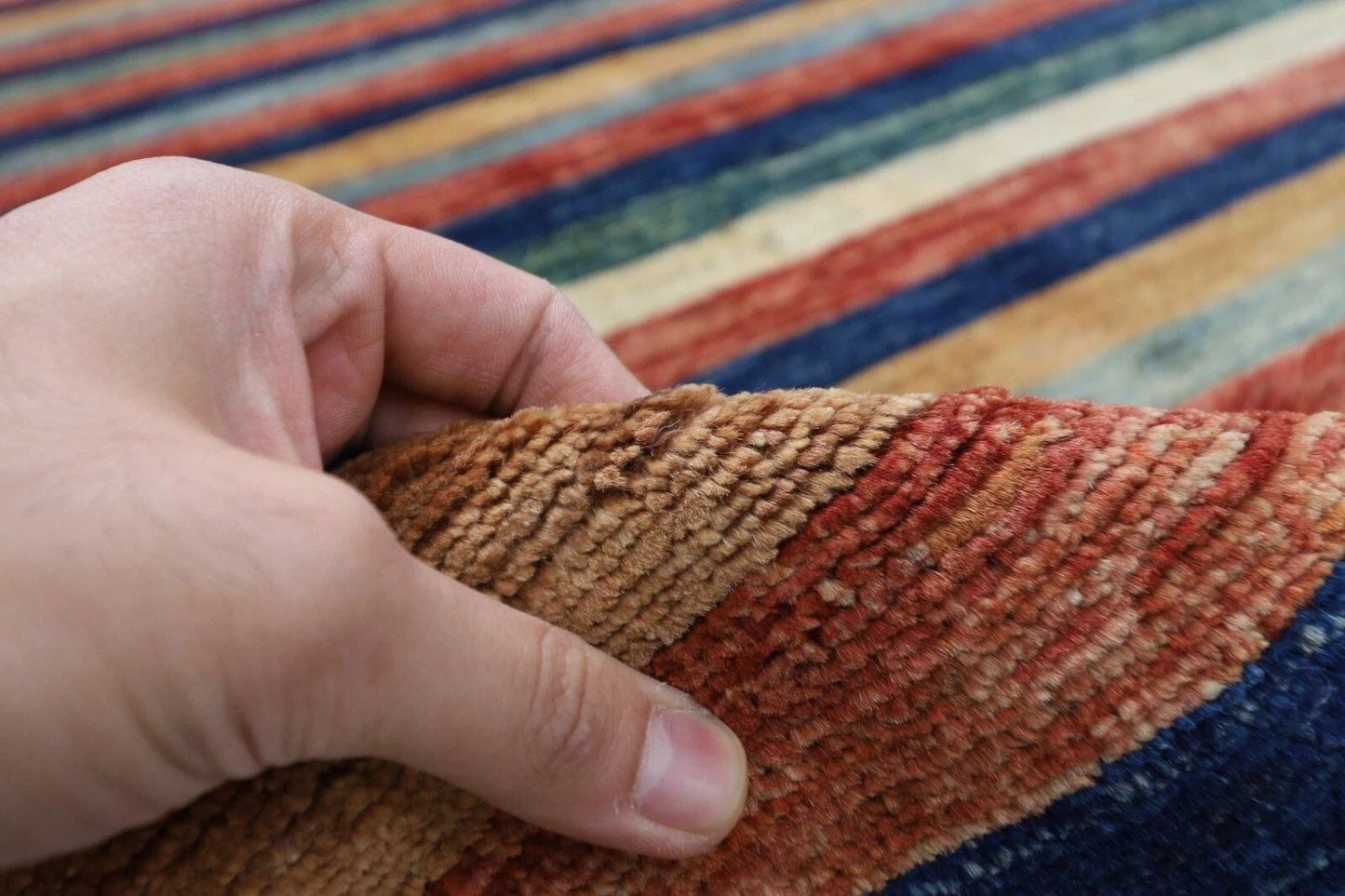 165 x 270 cm | Gabbeh Afghan Tribal Hand Knotted Veg Dye Wool carpet