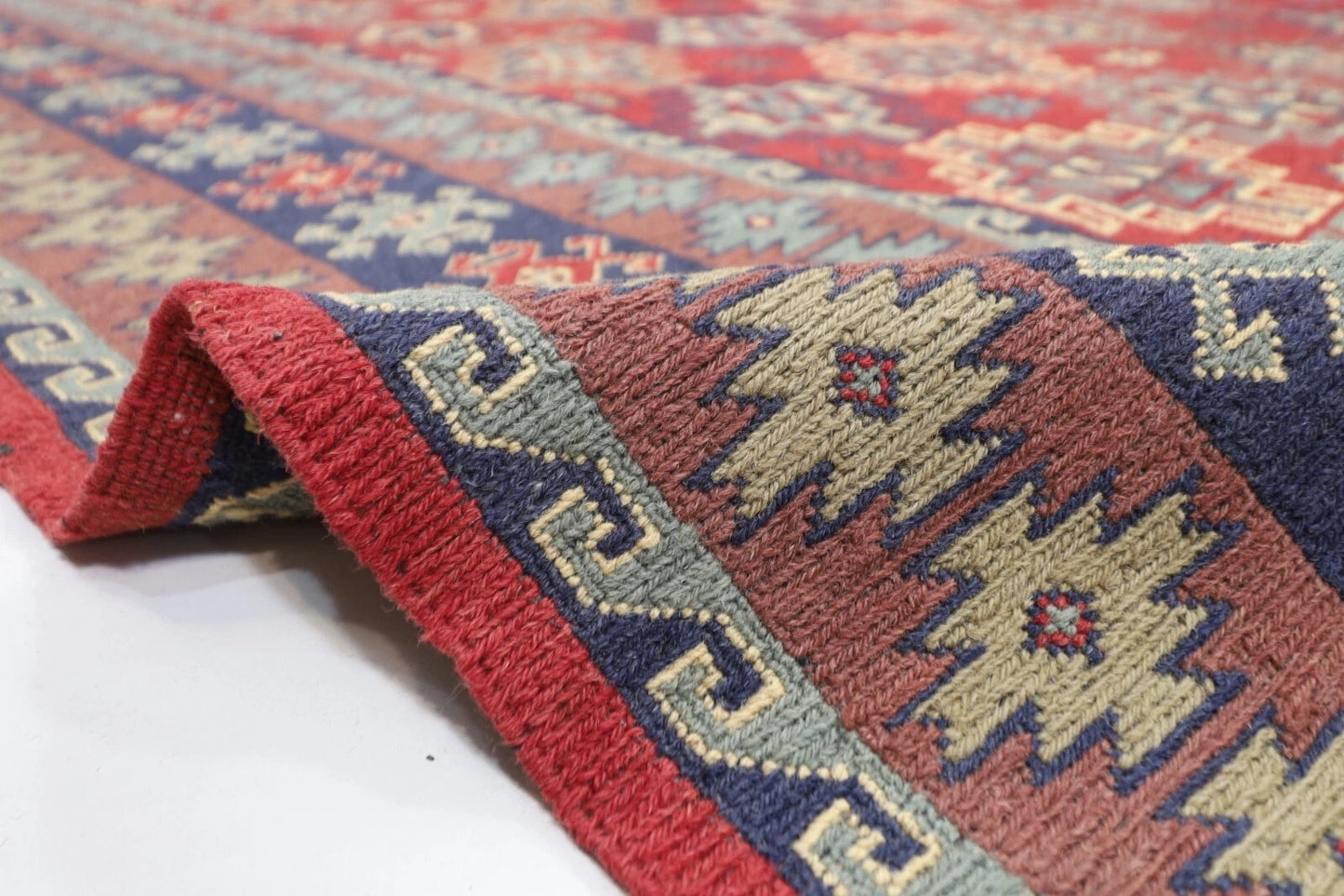 204 x 279 cm | Sumak Afghan Tribal Hand Knotted Kilim