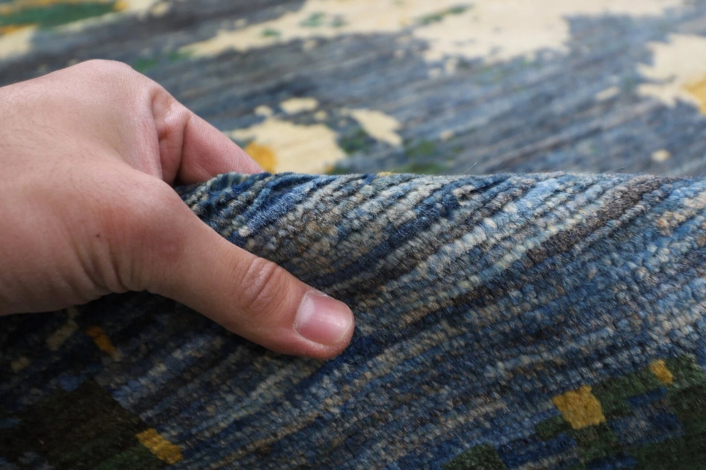 298 x 412 cm | Abstract Afghan Tribal Hand Knotted Carpet