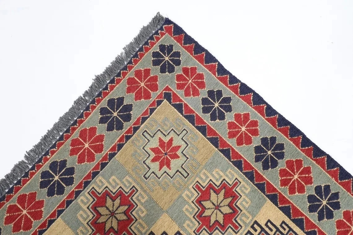 212 x 299 cm | Sumak Afghan Tribal Hand Knotted Kilim