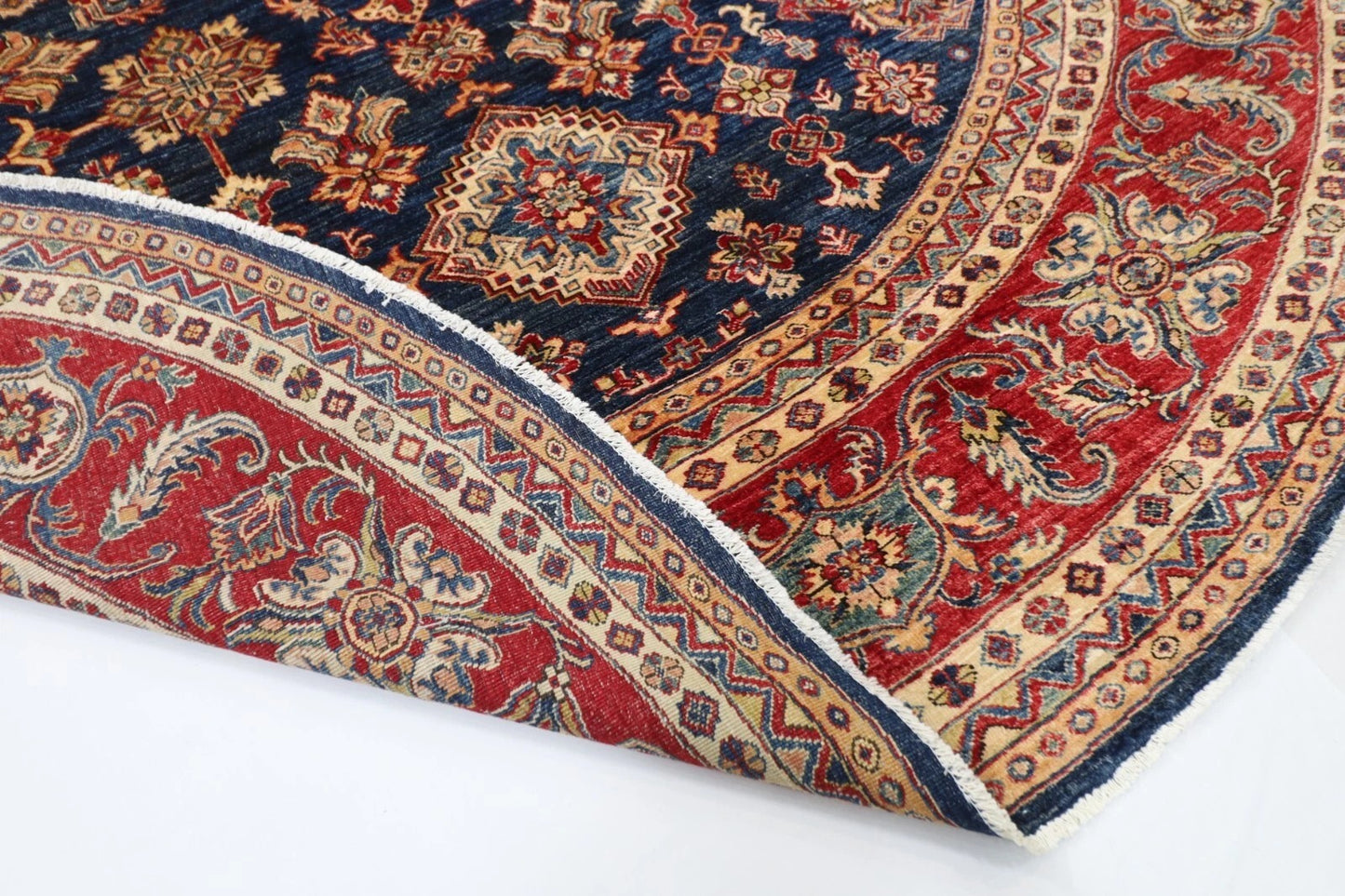 300 x 315 cm | Kazak Afghan Tribal Hand Knotted Wool Carpet