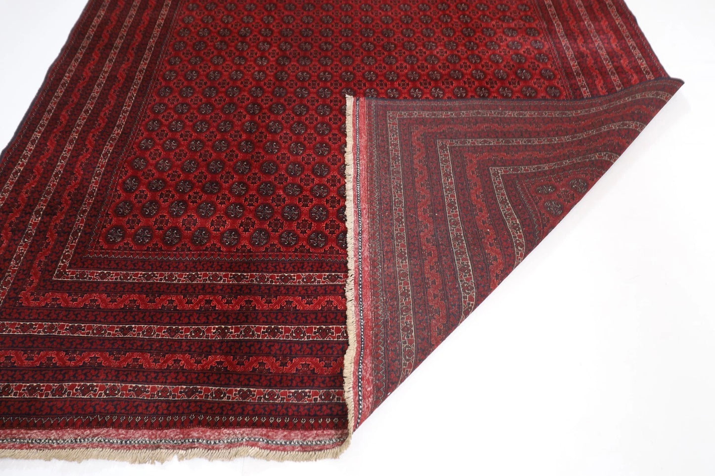 254 x 354 cm | Mori Bokhara Afghan Tribal Hand Knotted Carpet