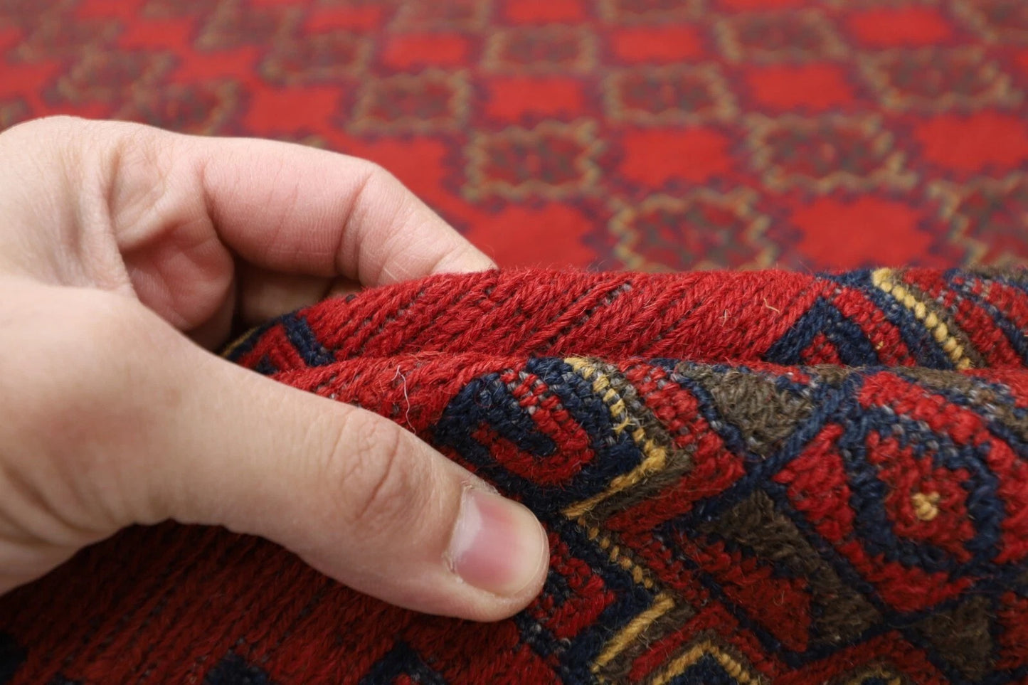 198 x 294 cm | Sumak Flat Weaved Afghan Tribal Hand Knotted Carpet