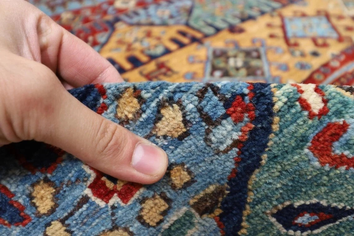 187 x 270 cm | High Quality Afghan Tribal Hand Knotted Veg Dye Wool carpet