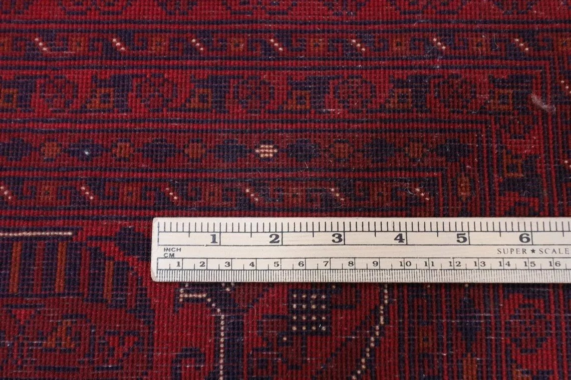 294 x 490 cm | Red Belgic Large Size Area Rug Hand Knotted Carpet Living Room Rug