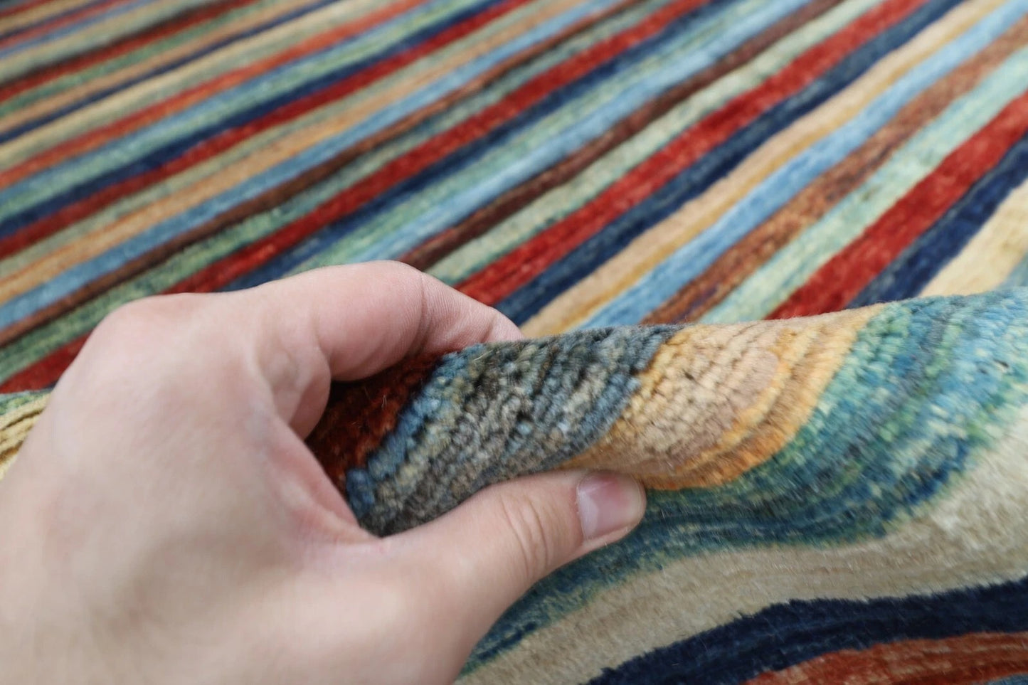 169 x 228 cm | Gabbeh Afghan Tribal Hand Knotted Veg Dye Wool Carpet