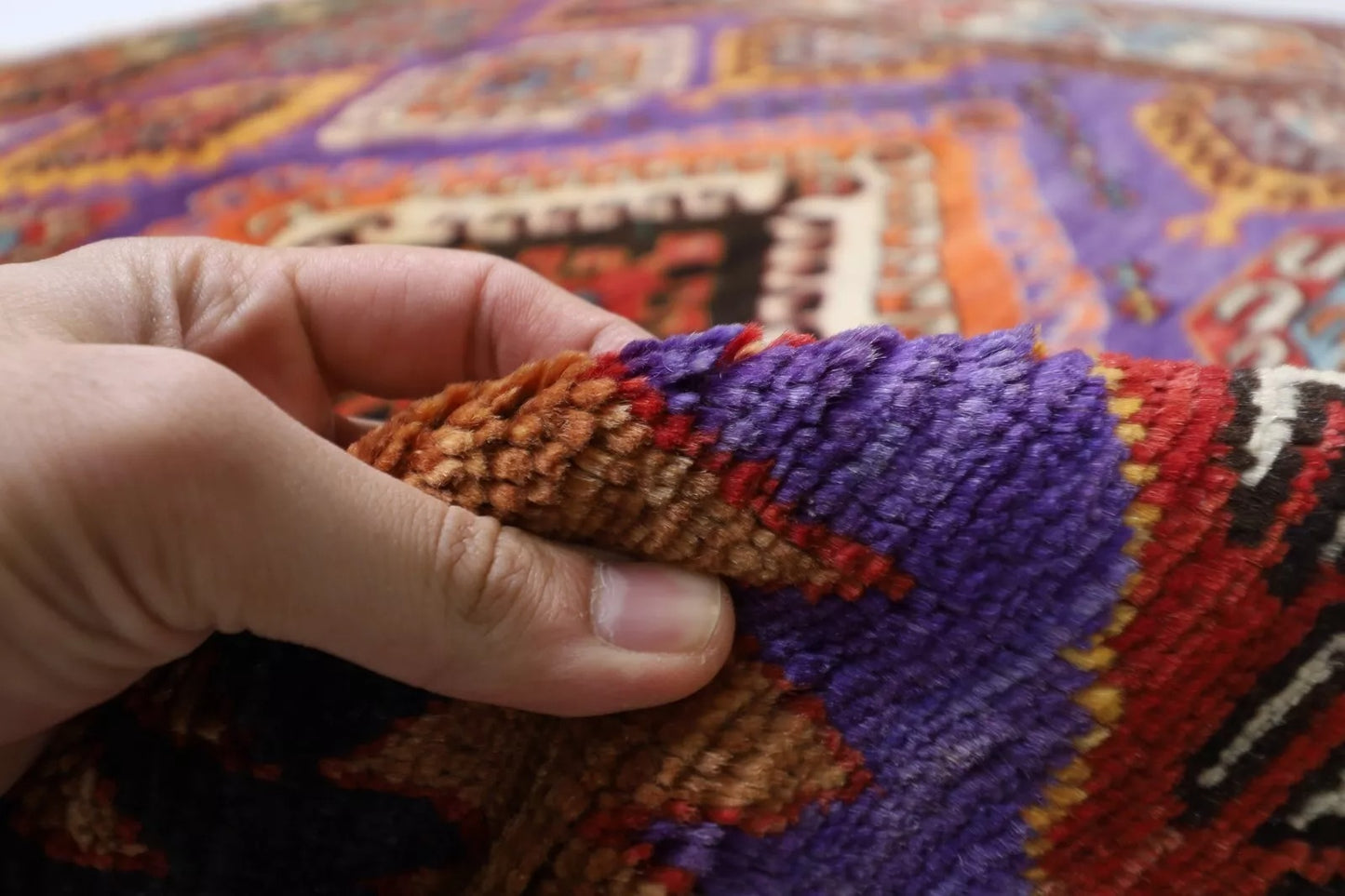165 x 220 cm | Afghan Tribal Hand Knotted Veg Dye Wool carpet