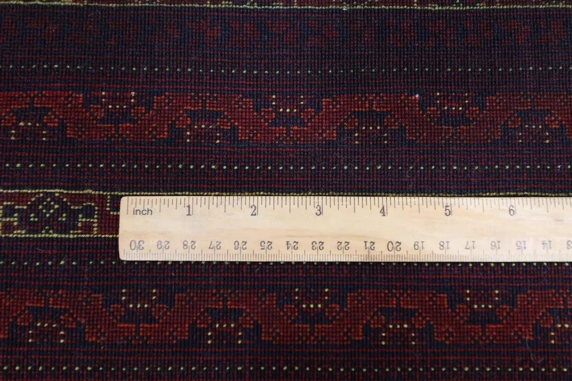 202 x 293 cm | Fine Mori Bokhara Afghan Tribal Hand Knotted Carpet