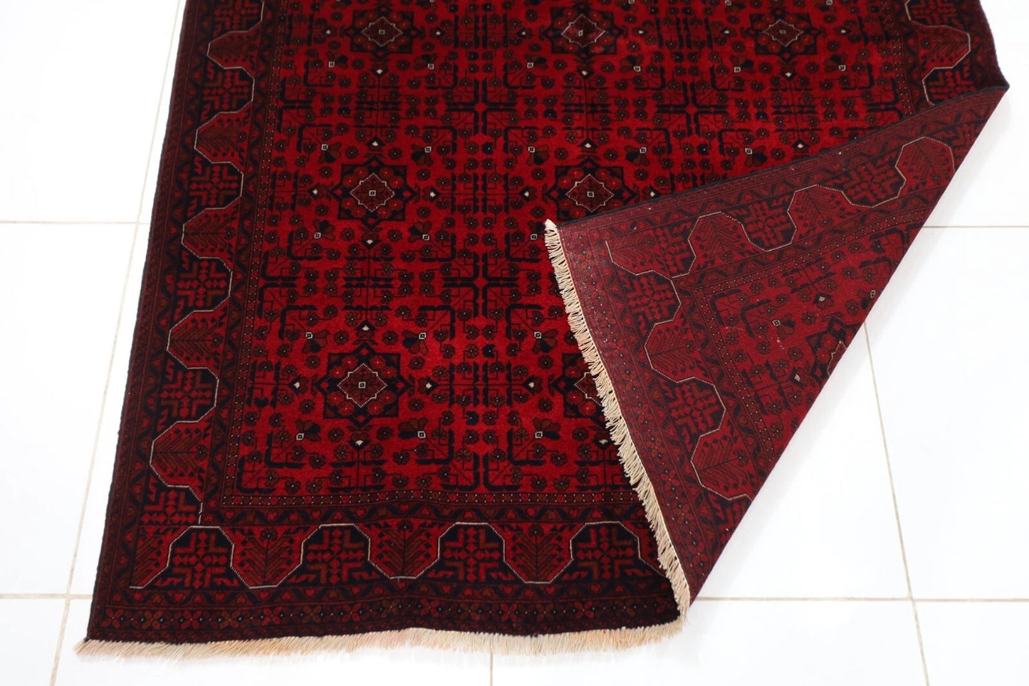 152 x 202 cm | Belgic Tribal Hand Knotted Wool Carpet