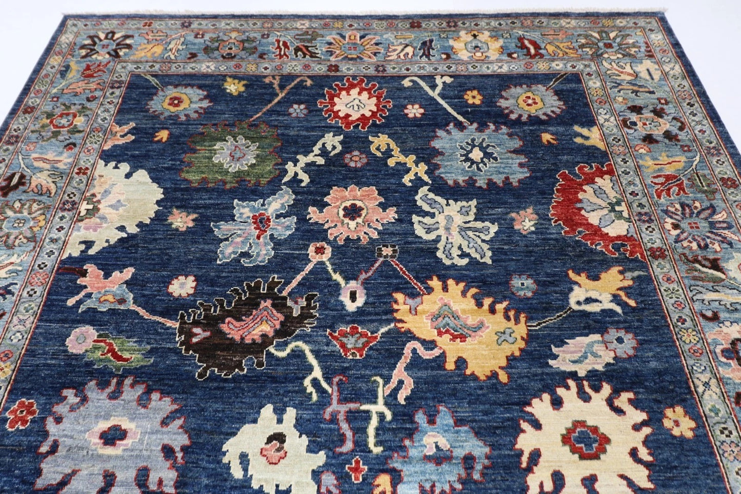 253 x 312 cm | Oushak Afghan Tribal Hand Knotted Carpet