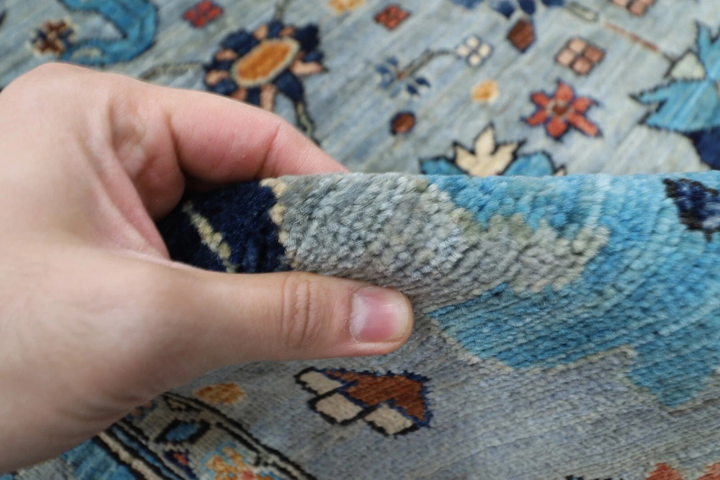 185 x 276 cm |  Bidjar Gray Afghan Tribal Hand Knotted Veg Dye Wool carpet