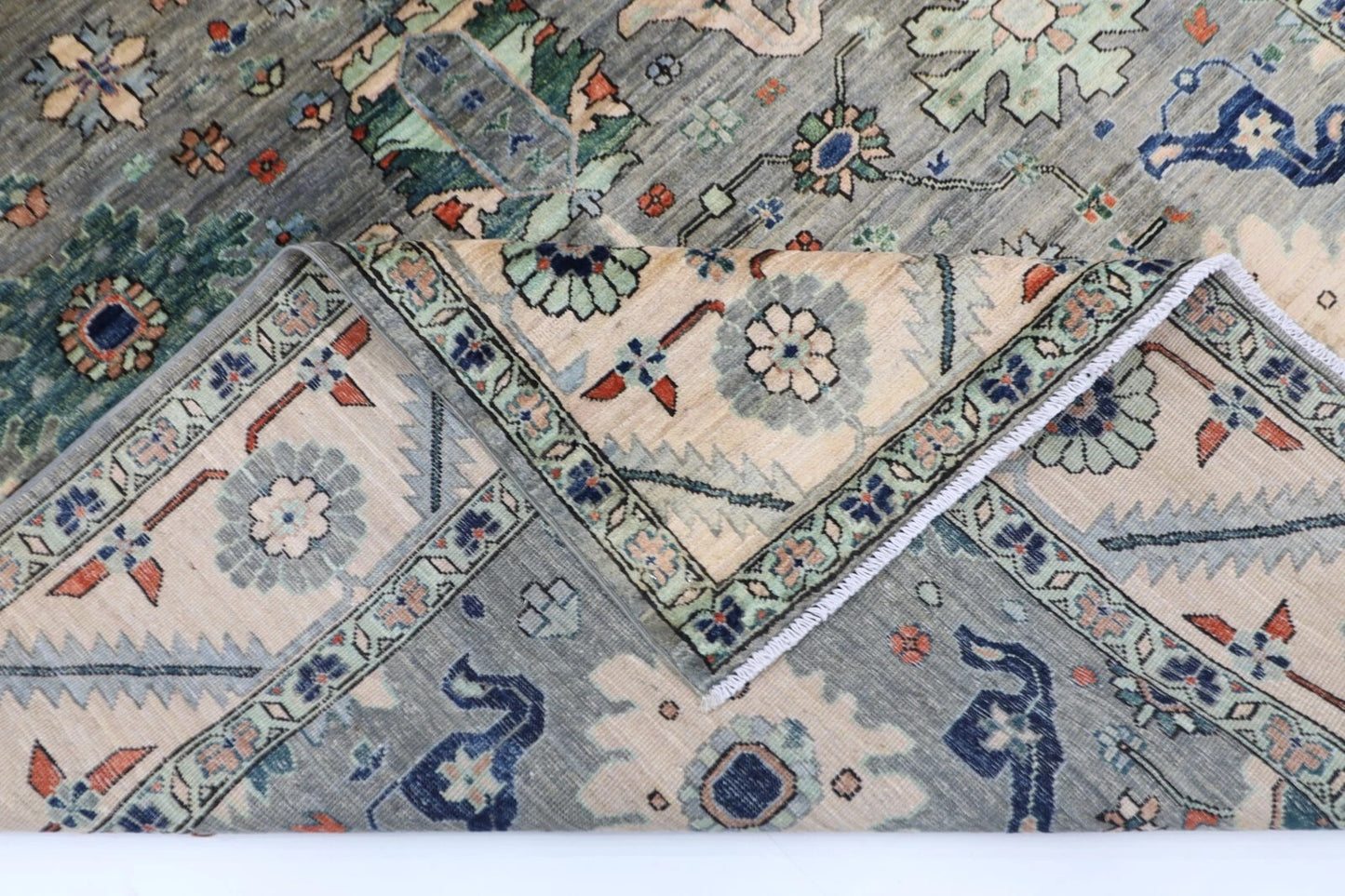 183 x 275 cm | Bidjar Gray Afghan Tribal Hand Knotted Veg Dye Wool carpet