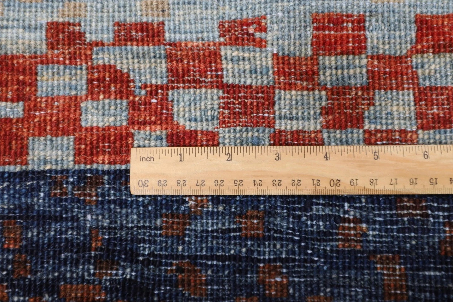 127 x 173 cm | Striped Afghan Tribal Hand Knotted Veg Dye Wool carpet