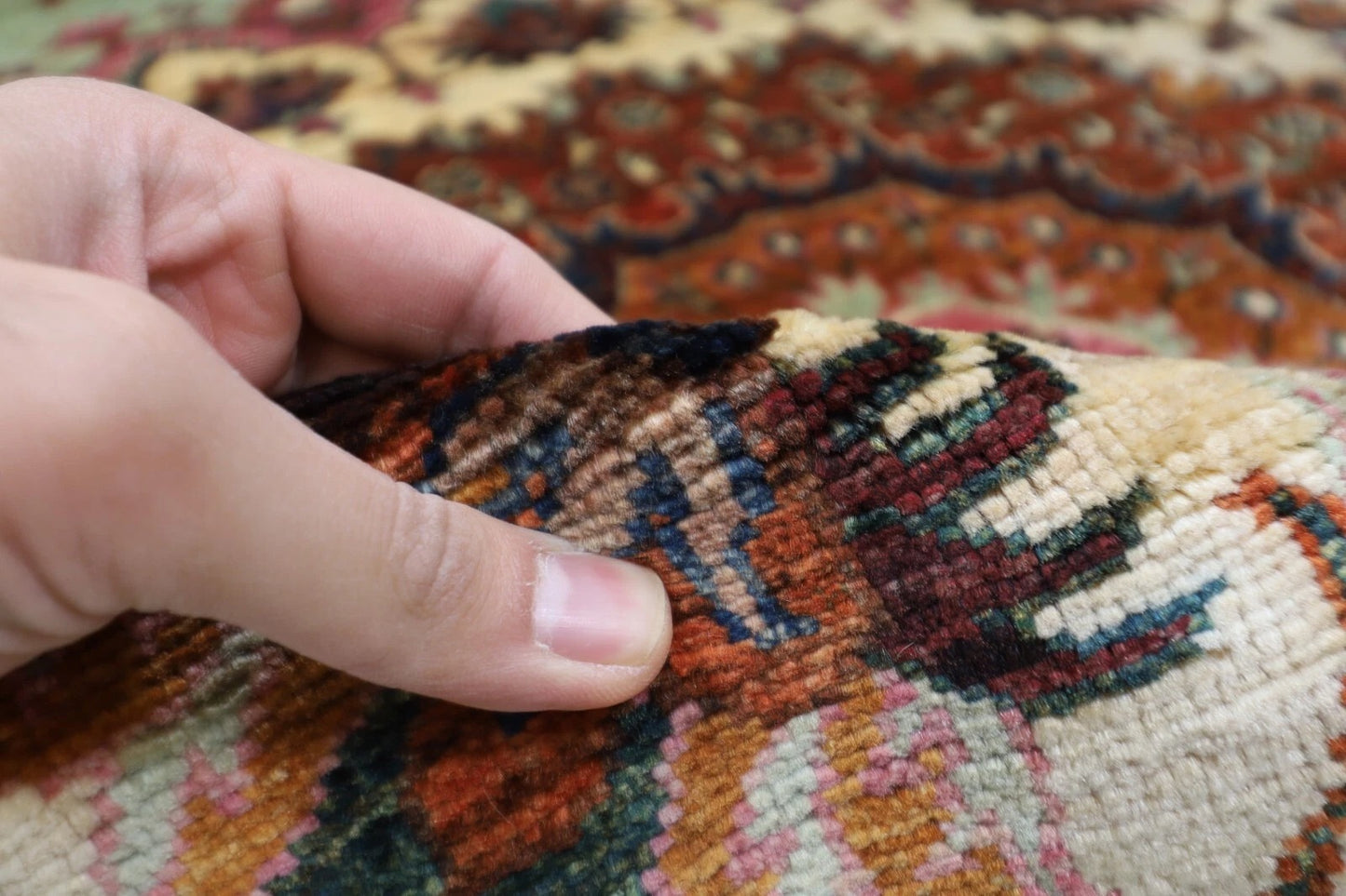 179 x 177 cm | Kazak Afghan Tribal Hand Knotted Wool Round Carpet