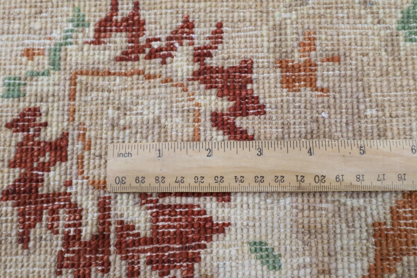 180 x 275 cm | Floral Red Afghan Tribal Hand Knotted Veg Dye Wool Carpet