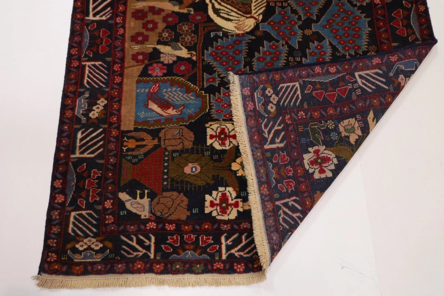 122 x 207 cm | Baluch Afghan Tribal Hand Knotted Veg Dye Wool carpet