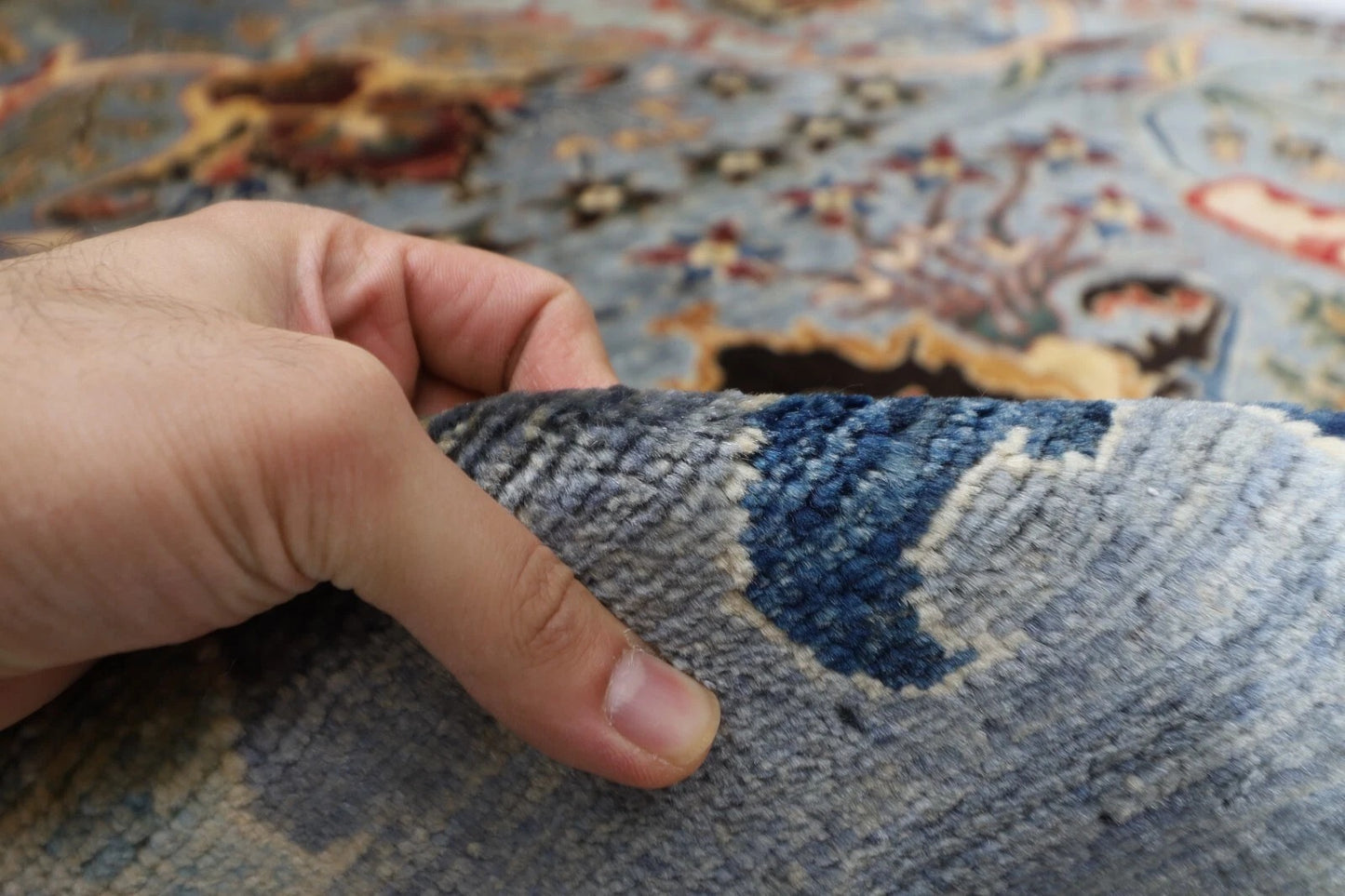 184 x 273 cm | Bidjar Gray Afghan Tribal Hand Knotted Veg Dye Wool carpet