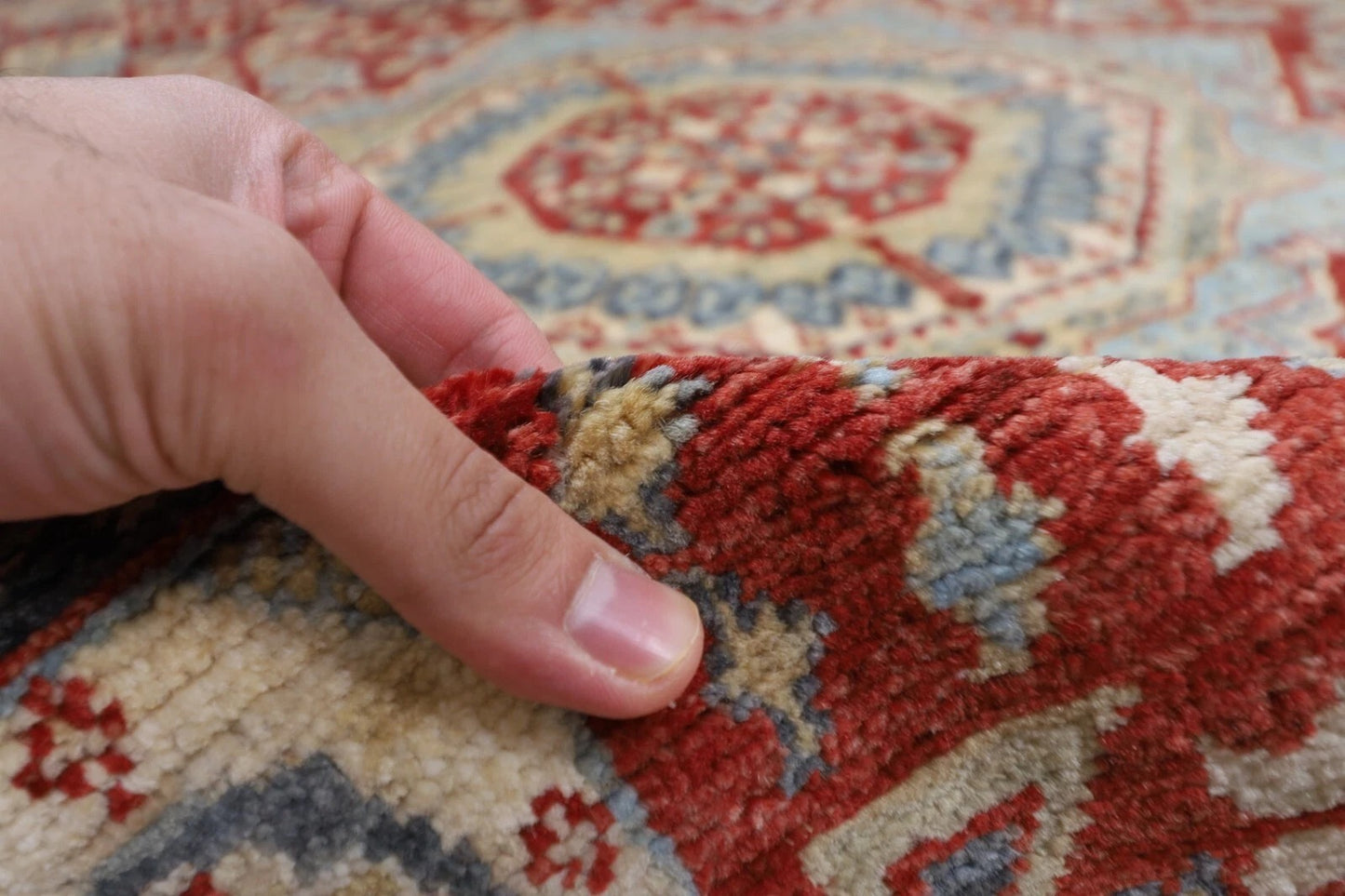 207 x 284 cm | Mamluk Afghan Tribal Hand Knotted Carpet