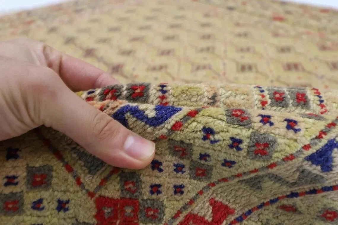 160 x 186 cm | Flat Weave Afghan Tribal Hand Knotted Veg Dye Wool Kilim