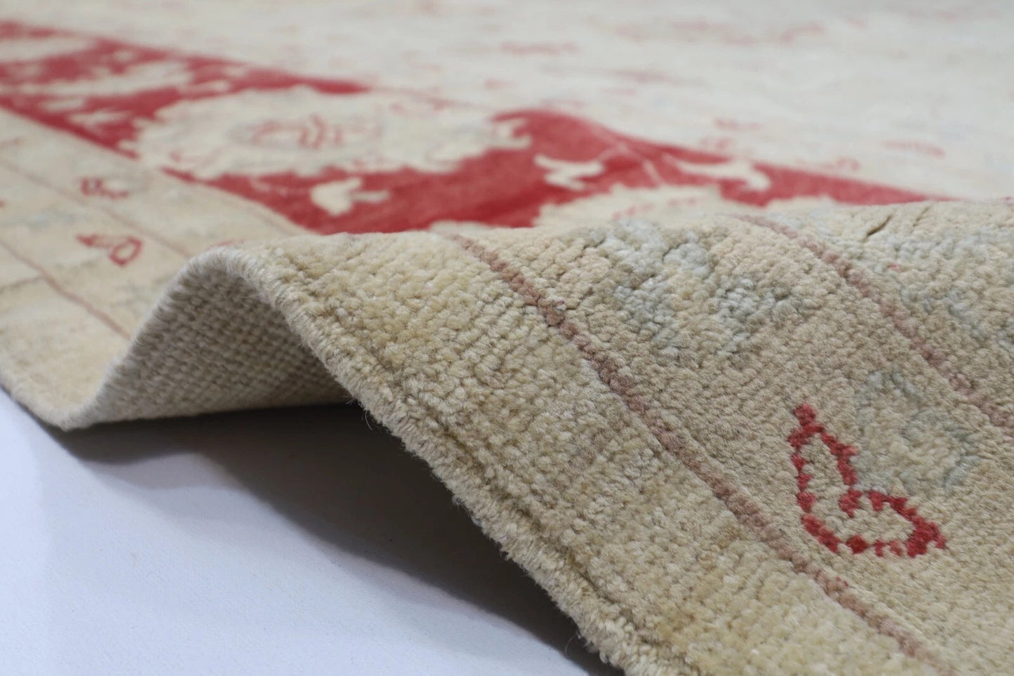 303 x 416 cm | Beige Chobi Afghan Tribal Hand Knotted Carpet