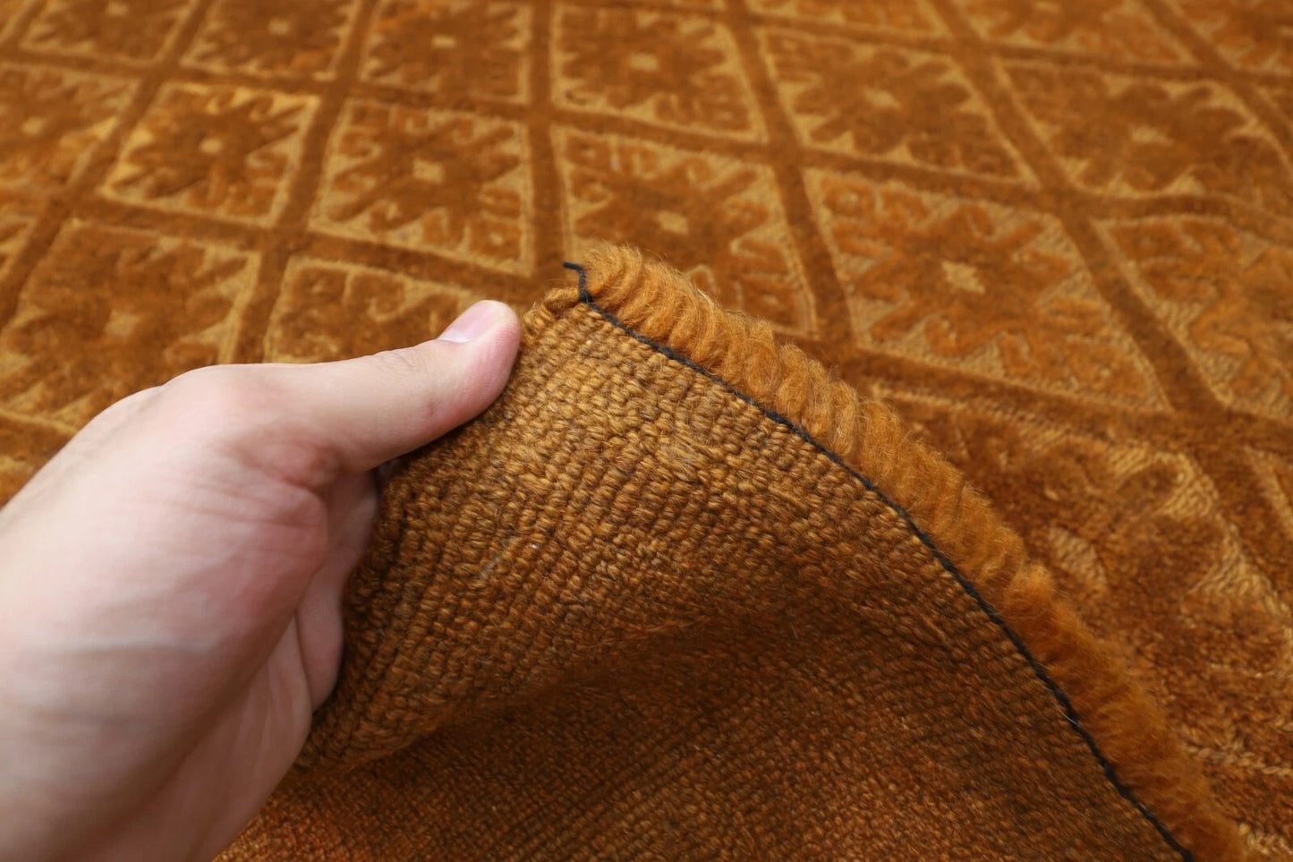 212 x 276 cm | Over Dye Afghan Tribal Hand Knotted Kilim