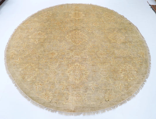 270 x 260 cm | Zeigler Afghan Tribal Hand Knotted Wool Round Carpet