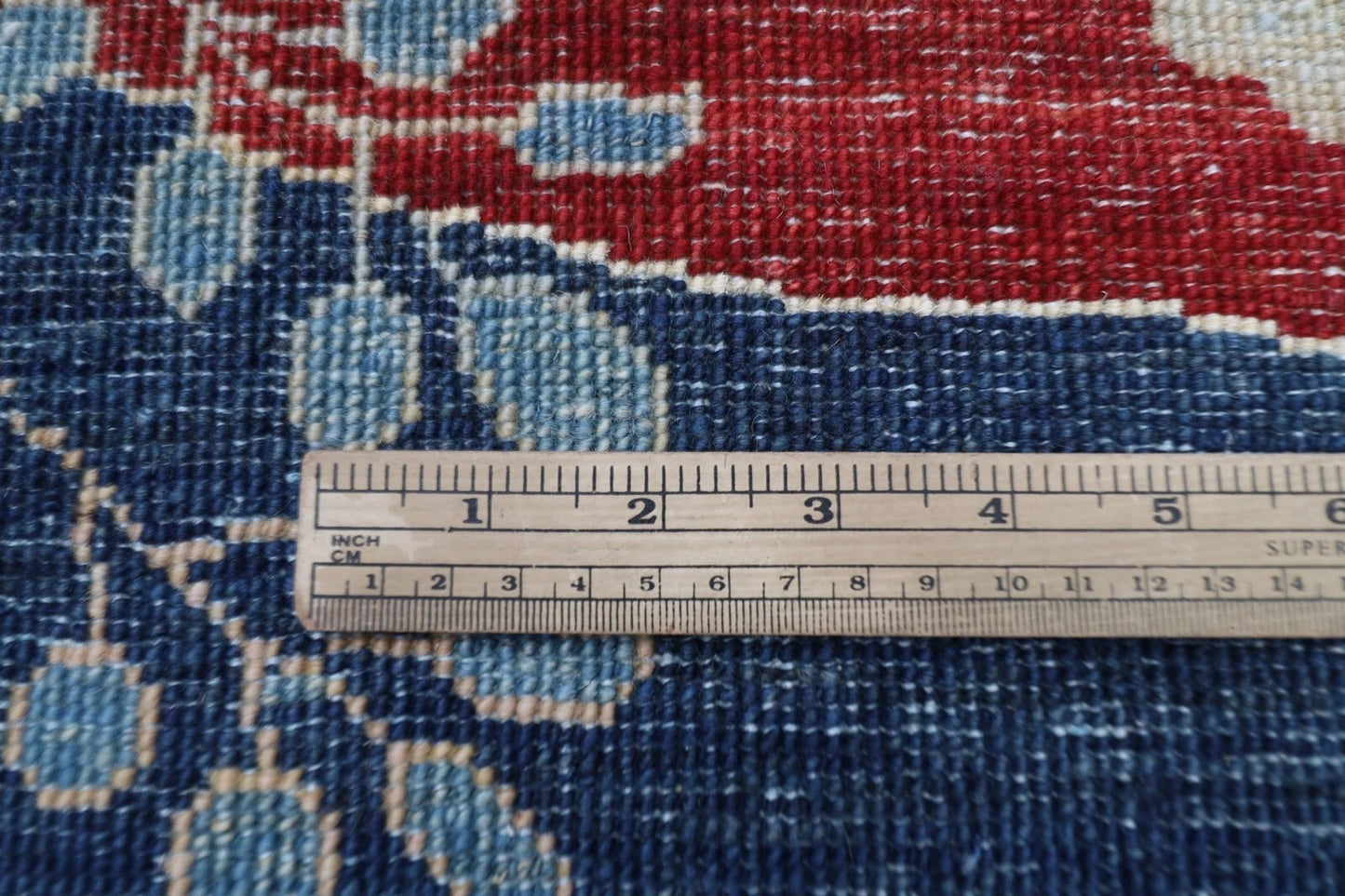 177 x 240 cm | Navy Afghan Tribal Hand Knotted Veg Dye Wool Carpet
