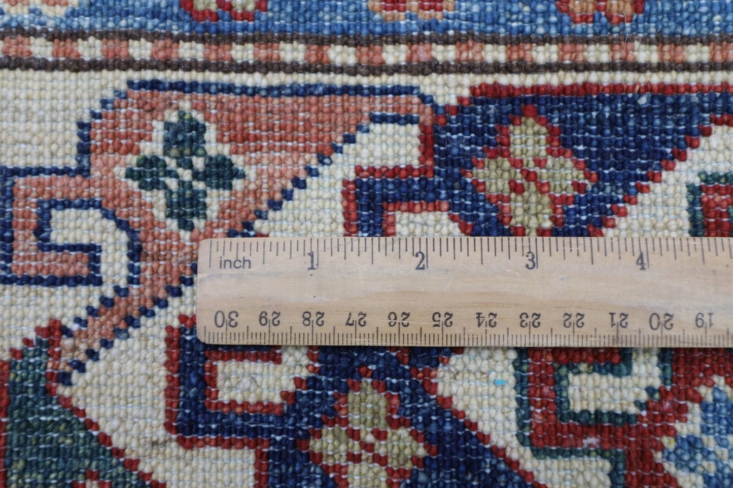 149 x 230 cm | Kazak Afghan Tribal Hand Knotted Veg Dye Wool Carpet