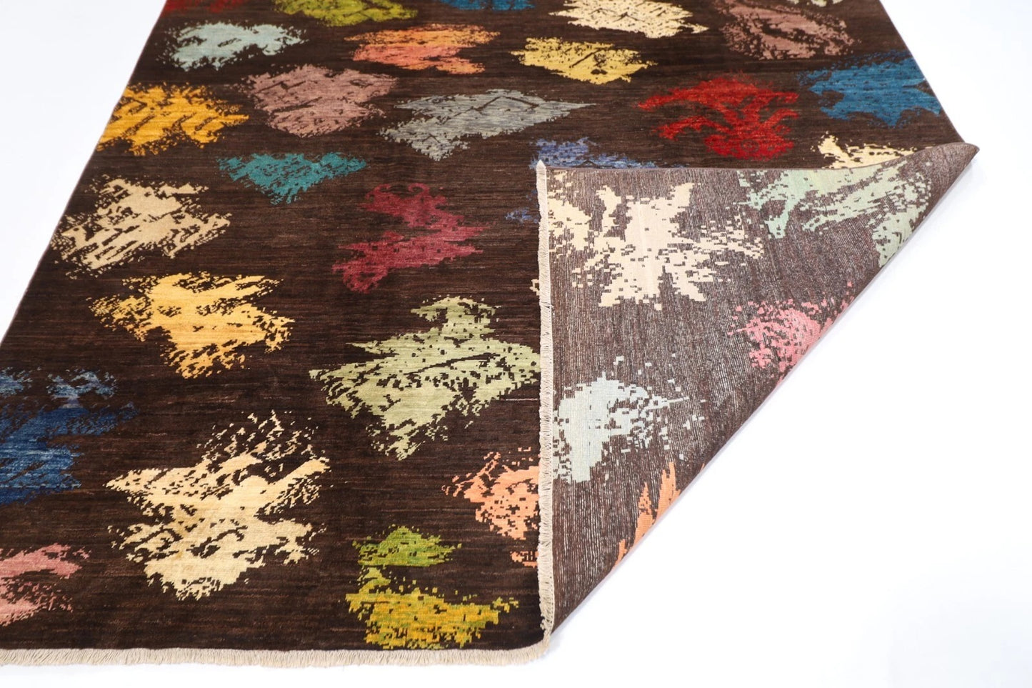 248 x 306 cm | Abstract Afghan Tribal Hand Knotted Carpet