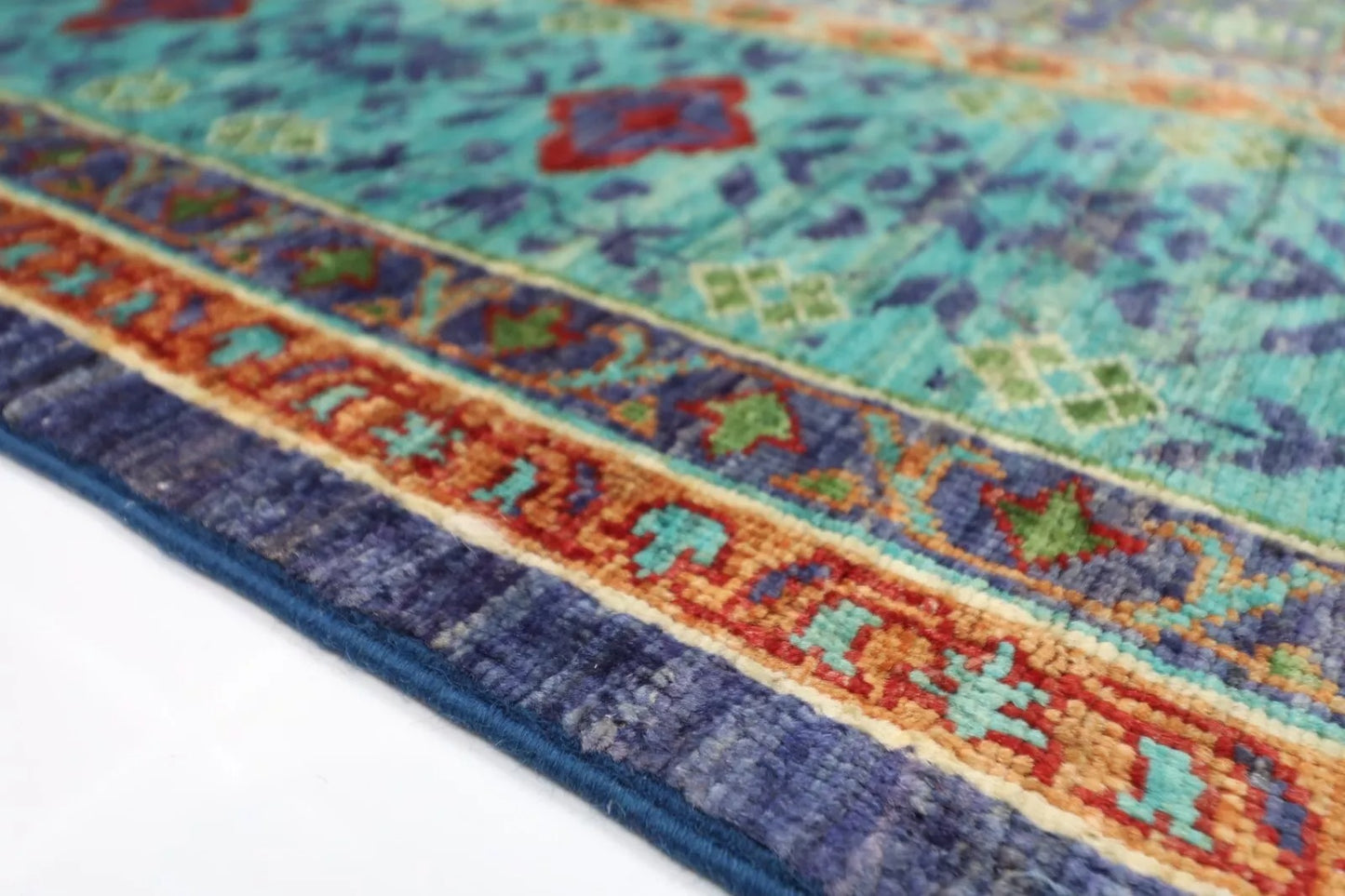 190 x 265 cm |  High Quality Mamluk Purple Afghan Tribal Hand Knotted Veg Dye Wool carpet