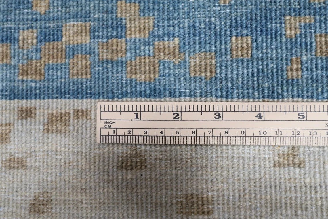 187 x 257 cm | Gabbeh Blue Afghan Tribal Hand Knotted Veg Dye Wool Carpet