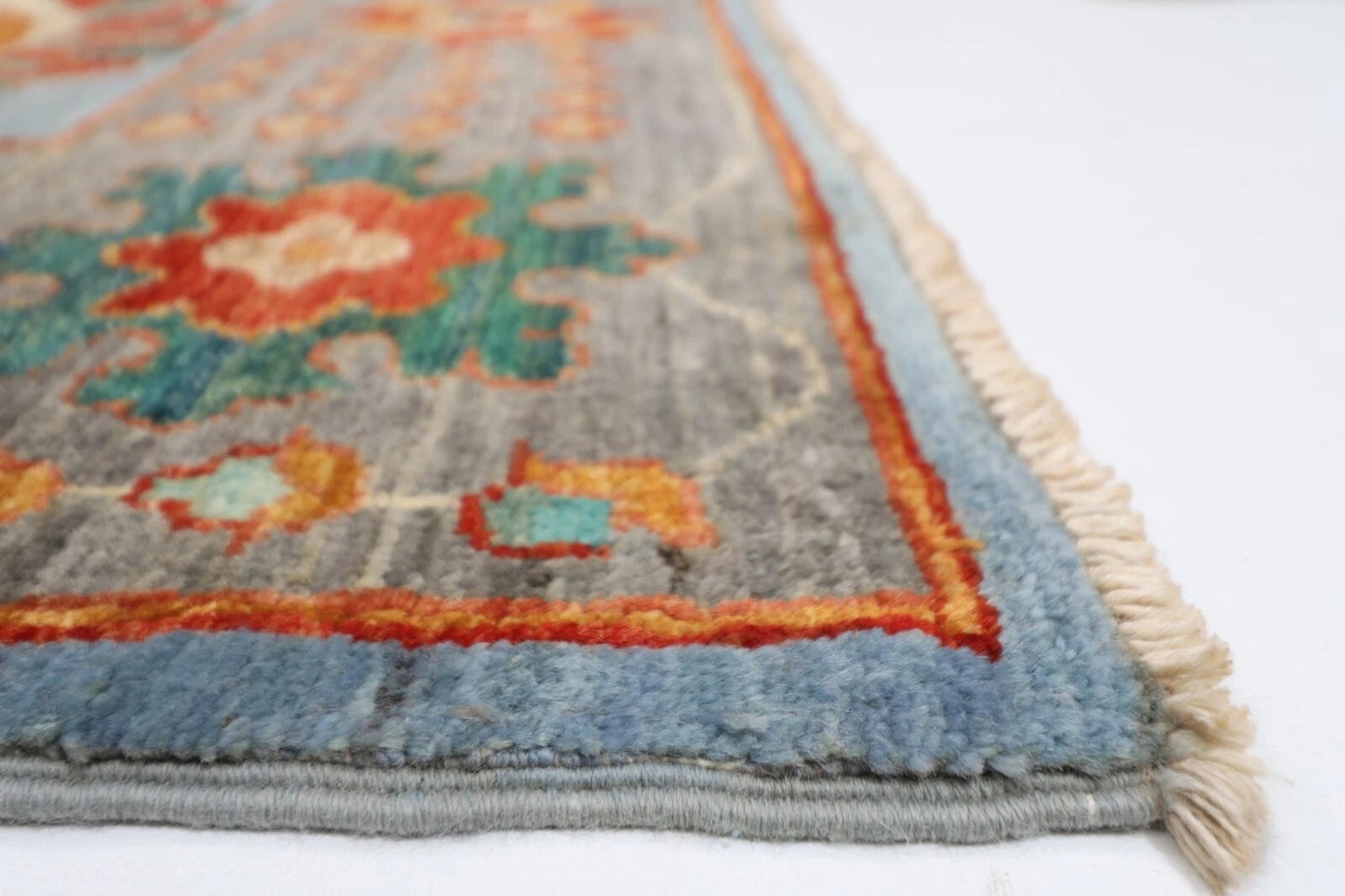 183 x 269 cm | Bidjar Gray Afghan Tribal Hand Knotted Veg Dye Wool carpet