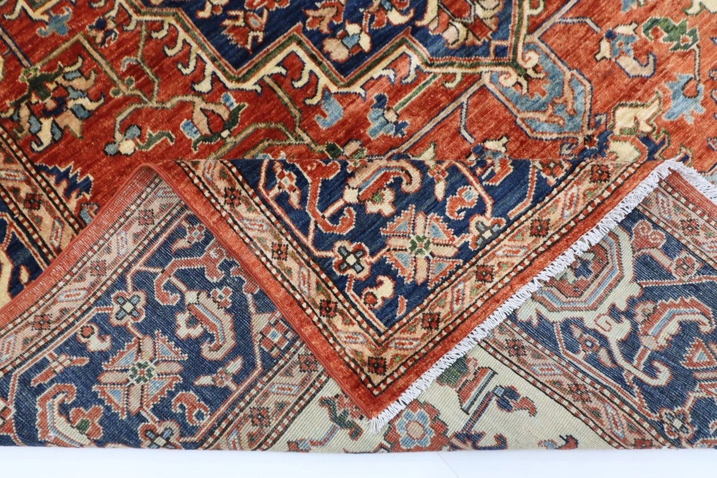 200 x 299 cm | Serapi Afghan Tribal Hand Knotted Carpet